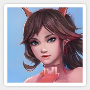 Brown Hair Anime Girl kawaii Magnet